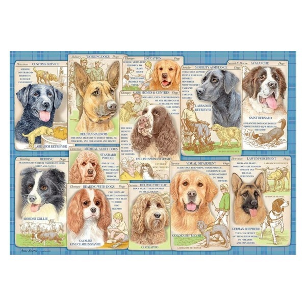 Ravensburger 1000 db-os puzzle – Dutiful Dogs