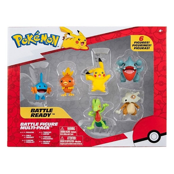 Pokémon figura szett 6 db-os – Pikachu