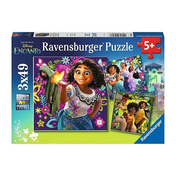 Ravensburger Encanto puzzle 3×49 db-os – Vár a varázslat