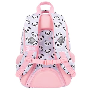 St. Right Pandás iskolatáska, hátizsák 39 cm SZETT – Panda Grey