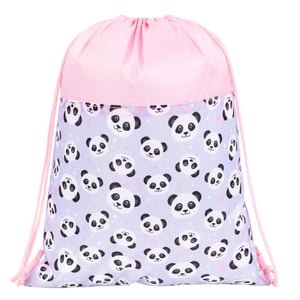 St. Right Pandás iskolatáska, hátizsák 39 cm SZETT – Panda Grey