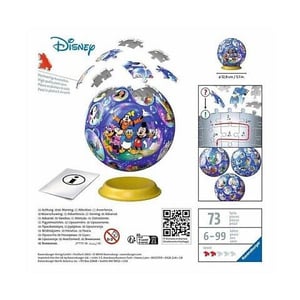 Ravensburger 3D gömb puzzle 72 db-os – Disney karakterek