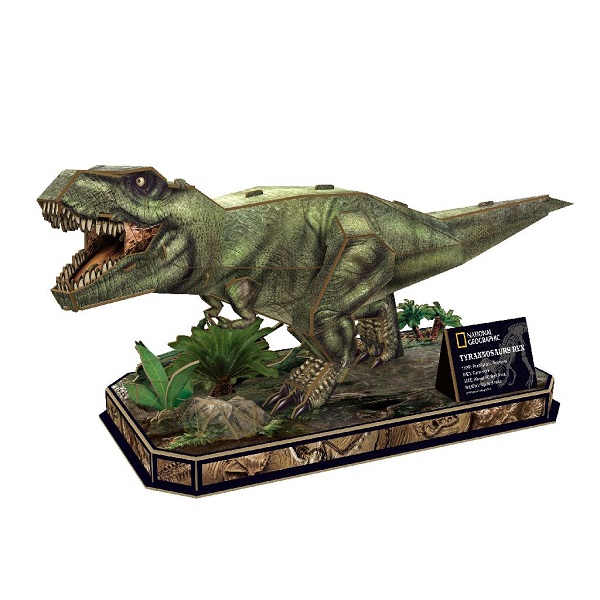 CubicFun National Geographic 3D puzzle 52 db-os – T-Rex