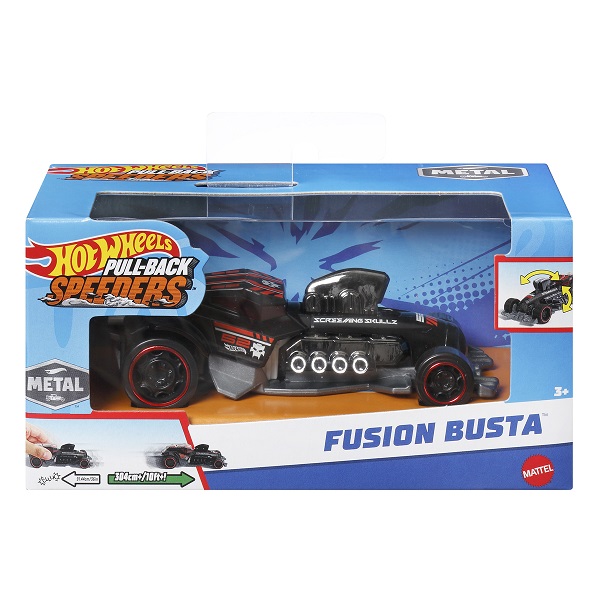 Hot Wheels Pull-Back Speeders gyűjthető kisautó - Fusion Busta