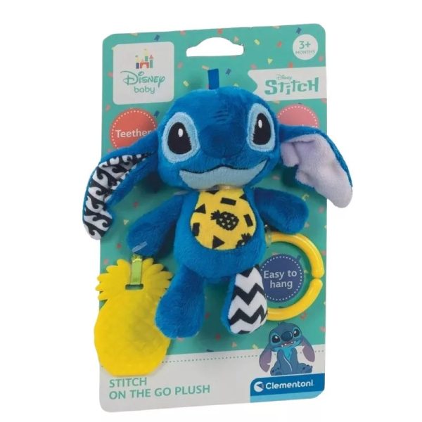 Stitch plüss csörgő és rágóka – Clementoni Baby