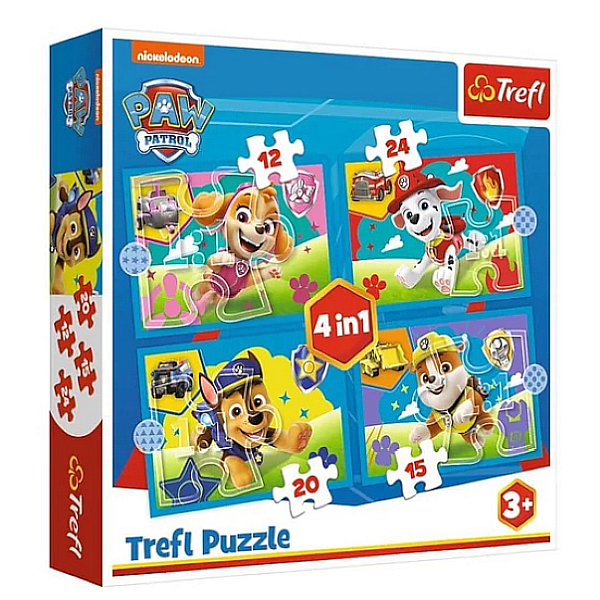 Trefl Mancs őrjárat puzzle 4 az 1-ben