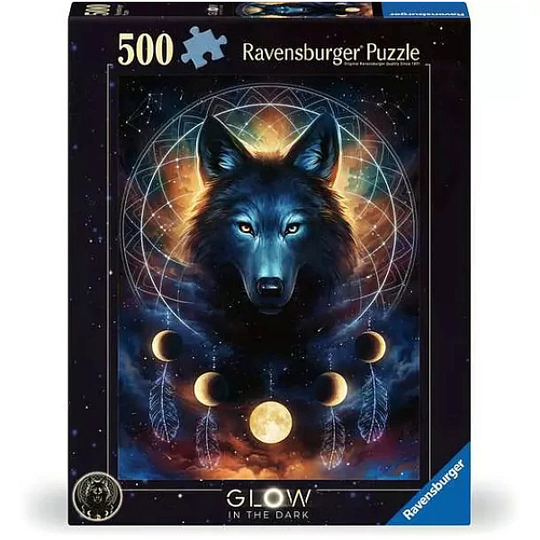 Ravensburger puzzle sötétben világító 500 db-os – Farkas