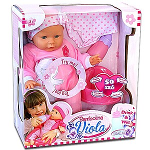 Bambolina – Beszélő és pisilő Viola baba 44 cm
