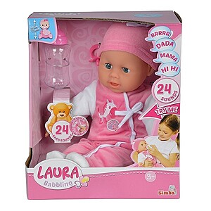 Laura baba bébi hangokkal, cumisüveggel