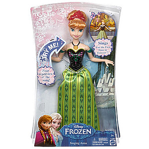 Jégvarázs éneklő Anna baba – Disney hercegnők