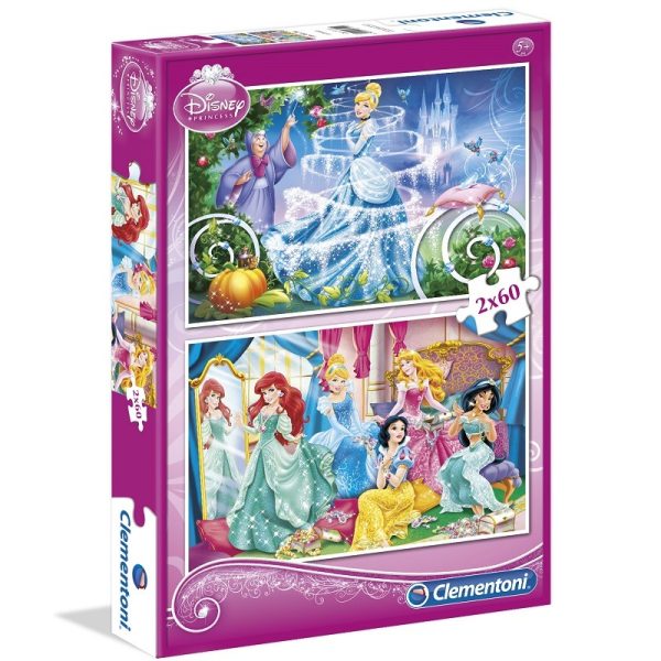 Disney Hercegnők puzzle 2×60 – Clementoni – 02