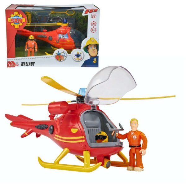 Sam, a tűzoltó – Tom figura helikopterrel – Simba