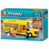 Iskolabusz építőjáték készlet – Town