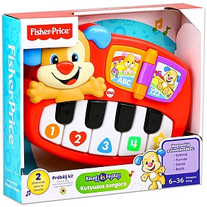 Fisher Price – Tanuló kutyus zongora – Kacagj és Fejlődj!