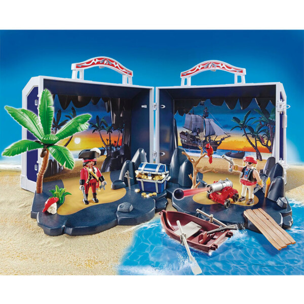 Playmobil Pirates Hordozható Kalóz zátony – kincsesládában (5347)