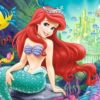 Színezhető kétoldalas puzzle – Ariel
