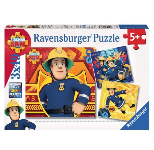 Sam, a tűzoltó – puzzle 3×49 db-os – Ravensburger