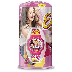 Soy Luna karóra fém dobozban, világítós