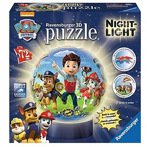 Mancs őrjárat világítós gömb puzzle lámpa 72 db-os