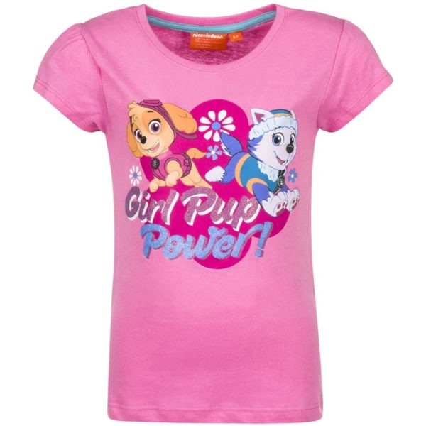 Mancs Őrjárat póló Girl Pup – rózsaszín
