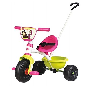 Mása és a medve tricikli tolókarral – Smoby Be Move
