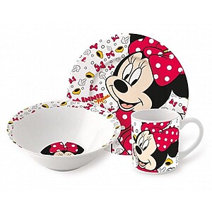 Minnie kerámia étkészlet – pöttyös