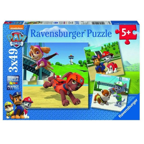 Mancs őrjárat puzzle 3×49 db-os – Ravensburger – Kutyusok