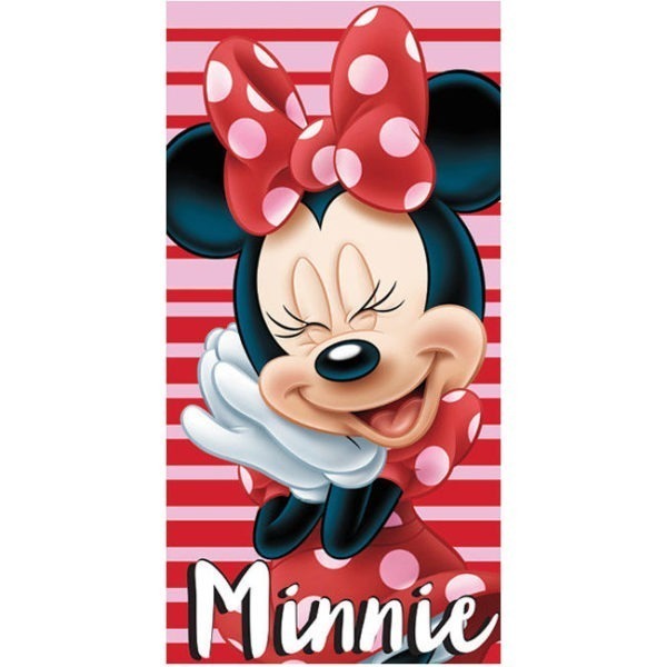 Minnie strandtörölköző Happy