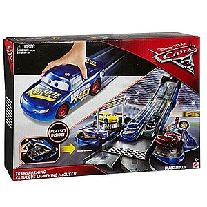 Verdák 3 Pályaszetté alakítható kék Villám McQueen autó