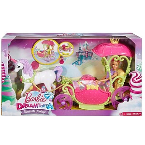 Barbie Dreamtopia Barbie baba hintóval