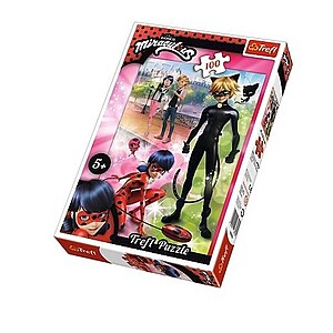 Miraculous Katicabogár és Fekete Macska 100 db-os puzzle