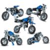 Meccano Modell – 5in1 motorkerékpár fém építőszett 174 db-os