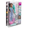 Barbie ruhatervező emoji matricákkal – barna babával