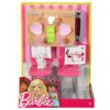 Barbie bútorok és kiegészítők – éttermi játékszett