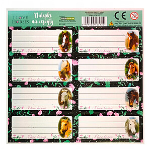 Lovas füzetcímke 8 darabos – I love horses