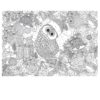 Színezhető puzzle 300 db-os Holly Jolly Owl – EuroGraphics