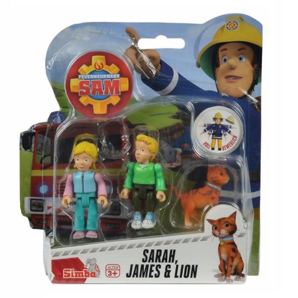Sam a tűzoltó figurák – Sarah, James és Lion