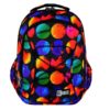 St. Right Colorful Dots iskolatáska, hátizsák 3 rekeszes zsinóros díszítéssel
