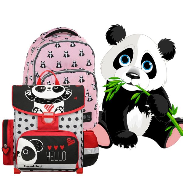 Panda iskolatáska