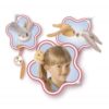 Bunnies plüss mágneses nyuszi – fehér-fekete-pink