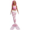 Barbie Dreamtopia sellő baba rózsaszín hajjal és uszonnyal