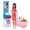 Barbie baba szobával játékszett – fürdőszoba