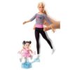 Barbie Karrier baba játékszett – műkorcsolya edző