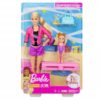 Barbie Karrier baba játékszett – torna edző