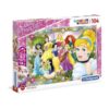 Disney hercegnők Supercolor 104 db-os puzzle csillogó ékkő díszekkel