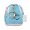 LOL baba felakasztható pénztárca, kulcstartó – flitteres kék-rózsaszín