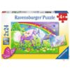 Ravensburger 2×24 db-os puzzle – Lovak és pillangók