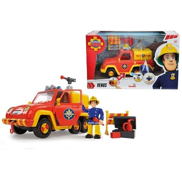 Sam a tűzoltó jármű figurával