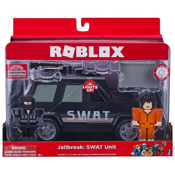 ROBLOX 8 részes figura szett járművel – SWAT Unit