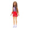 Barbie Fashionistas baba piros fodros szoknyában – 123-as